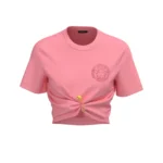 Versace T-SHIRT JERSEY FABRIC VERSACE LOGO SERIES 1014566 1PN50