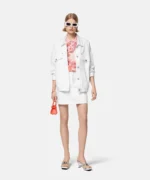 Versace DRESS COTTON POPLIN FABRIC WITH BAROQUE A JOUR EMB 1016126_1A11467_IT_1W000 – Obrázok 6