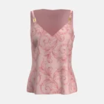 BLOUSE POLY STRETCH JERSEY WITH BAROQUE LEAFY ALLO 1019318_1A13938_AL_5P950