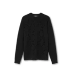 Versace Knit Sweater Merino Wool RWS SLASHES INTARSIA 1017020_1A12083_1B000