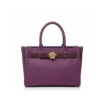 Versace SMALL TOTE CALF LEATHER+SUEDE 1015536_1A15746_RO_1LA5V