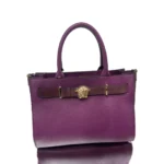 Versace SMALL TOTE CALF LEATHER+SUEDE 1015536_1A15746_RO_1LA5V – Obrázok 2