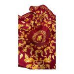 Versace FOULARD 90X90 SILK TWILL VERSACE LEAFY 1001600_1A15971_IT_5R520