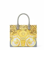 Versace CHEETAH FOULARD LA MEDUSA SMALL TOTE BAG - Image 5
