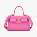Top Handle In Calf Leather - Dragon Fruit-Versace Gold