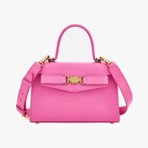 Top Handle In Calf Leather - Dragon Fruit-Versace Gold