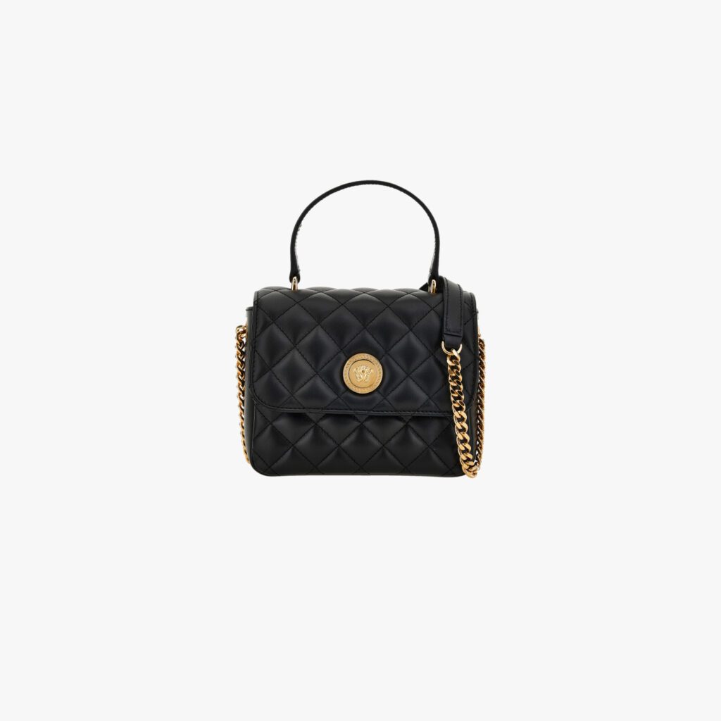 Icon Mini Top Handle In Quilted Lamb Leather