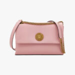 Top Handle In Calf Leather - English Rose-Versace Gold