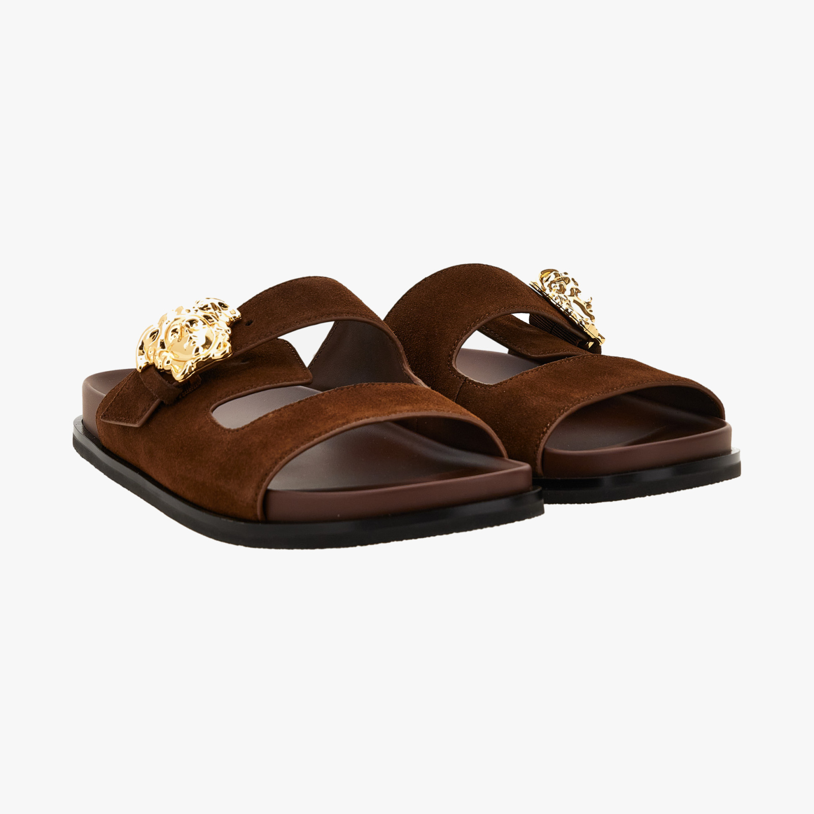La Medusa Sandals In Suede-Enamel Hw La Medusa Sandals In Suede-Enamel Hw