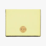 Wallet In Lamb Leather - Pale Yellow-Gold Versace