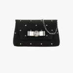 Gianni Ribbon Clutch In Satin
