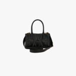 Medusa 95 Small Tote In Quilted Lamb Leather - Black