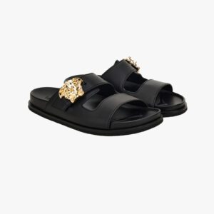 La Medusa Sandals In Calf Leather - Grey