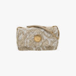 Bag In Jacquard Fabric-Calf Leather - Beige-Beige-Versace Gold