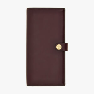 Wallet In Calf Leather - Garnet-Versace Gold