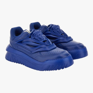 Sneaker In Calf Leather - Navy