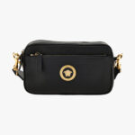 Bag In Grainy Calf Leather - Black-Versace Gold