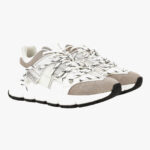 Sneaker In Suede-Calf Leather-Fabric