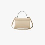 Smooth Icon Top Handle In Calf Leather - White