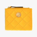 Wallet In Quilted Lamb Leather - Marigold-Versace Gold
