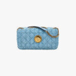 Bag In Fabric - Pale Blue-Versace Gold