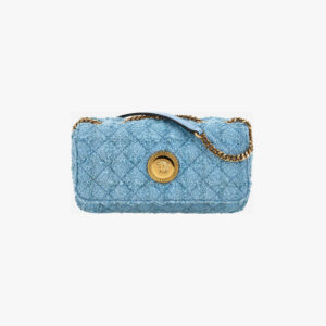 Bag In Fabric - Pale Blue-Versace Gold