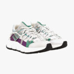 Sneaker In Nabuck-Fabric-Suede-Calf Leather