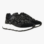 Sneaker In Suede-Calf Leather-Fabric - Black-Palladium