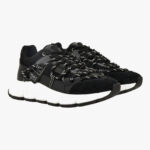 Sneaker In Suede-Calf Leather-Fabric