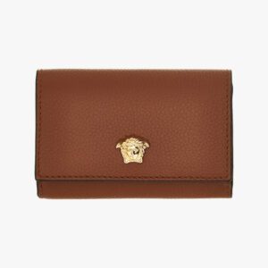 La Medusa Businnes Card Holder In Grainy Calf Leather