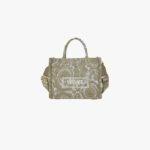 Athena Small Tote In Embroidery Jacquard Barocco-Calf Leather