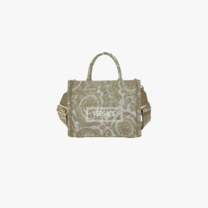Athena Small Tote In Embroidery Jacquard Barocco-Calf Leather