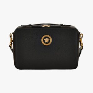 Icon Crossbody In Grainy Calf Leather - Black