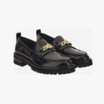 Loafer In Calf Leather - Black-Versace Gold