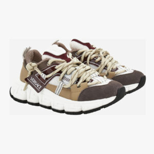 Sneaker In Suede+Calf Leatjer+Fabric - White