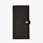 Wallet In Calf Leather - Black-Versace Gold