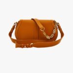 Greca Goddess Medium Shoulder In Calf Leather - Black