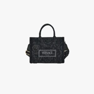 Athena Small Tote In Embroidery Jacquard Barocco-Calf Leather