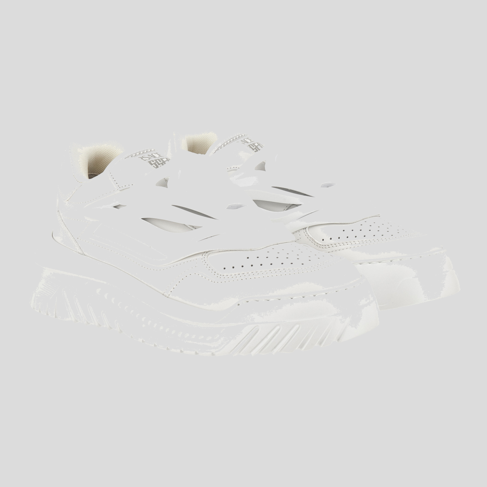 Sneaker In Calf Leather - White Sneaker In Calf Leather - White