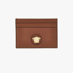 La Medusa Card Case In Grainy Calf Leather