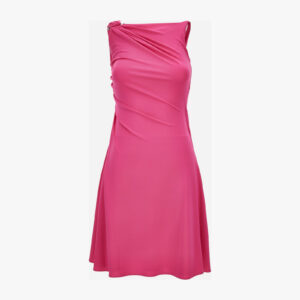 Dress In Responsible Stretch Crepe Jersey - Dragon Fruit