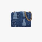Medusa 95 Kleio Shoulder In Lasered Denim Barocco - Red