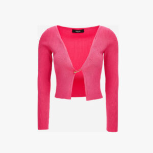 Knit Sweater In Viscose Stretch - Dragon Fruit