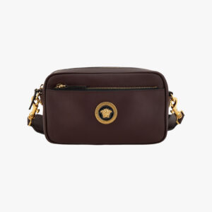 Bag In Grainy Calf Leather - Garnet-Versace Gold