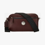 Bag In Calf Leather - Wineblack-Palladium