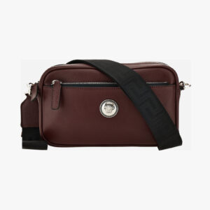 Bag In Calf Leather - Wineblack-Palladium