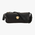 Bag In Grainy Calf Leather - Black-Versace Gold