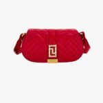 Greca Goddess Mini Bag In Quilted Lamb Leather-Strass