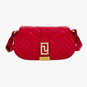 Greca Goddess Mini Bag In Quilted Lamb Leather-Strass