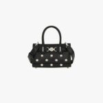 Medusa 95 Mini Tote In Lamb Leather-Studs - Black